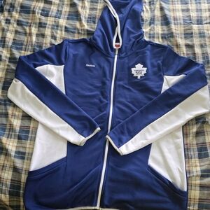 Reebok Blue and White Toronto Maple Leafs Hoodie